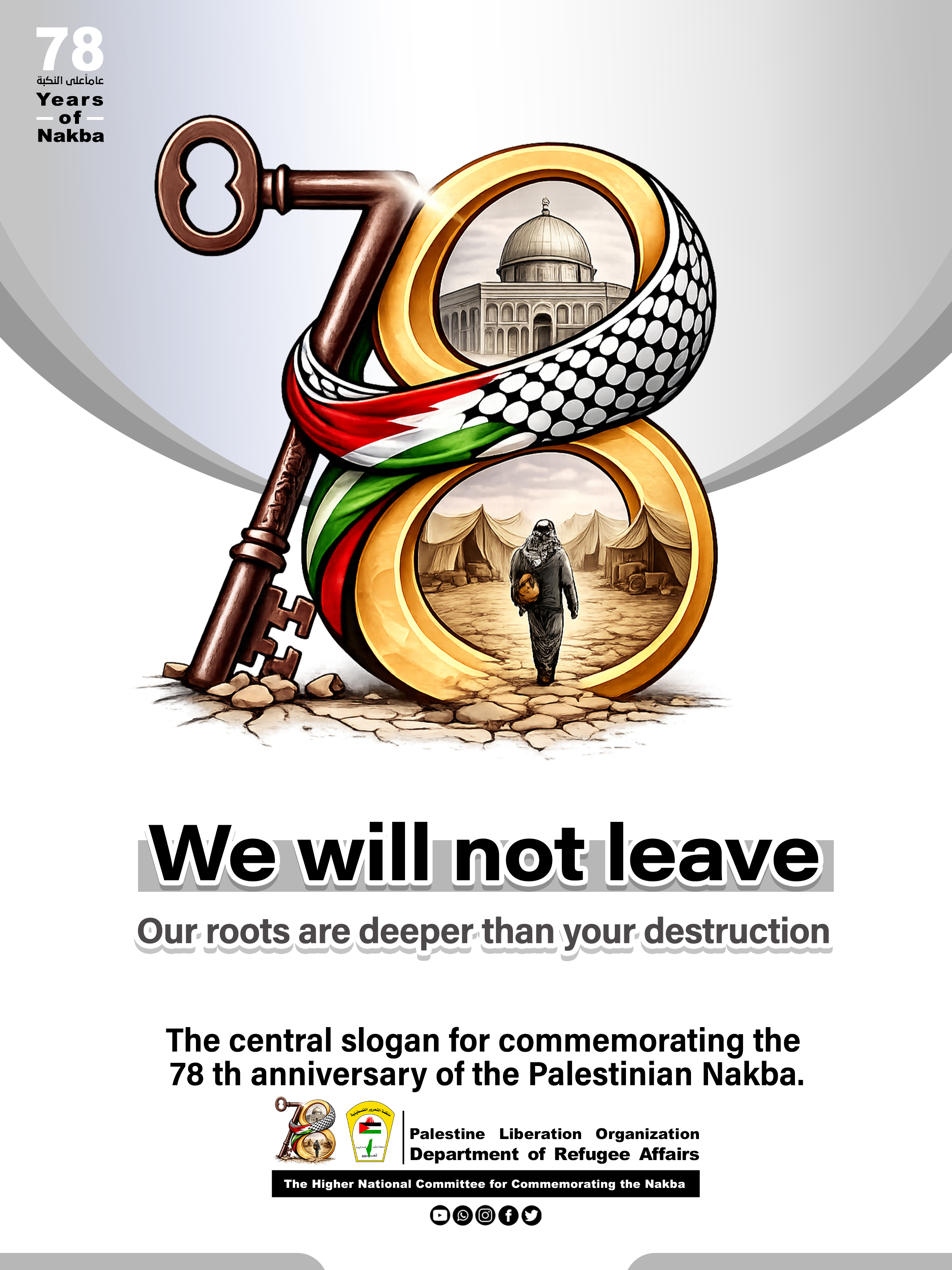 We will not leave.. Our roots are deeper than your destruction
